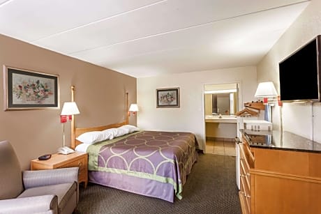 1 King Bed Mobility Accessible Room Smoking