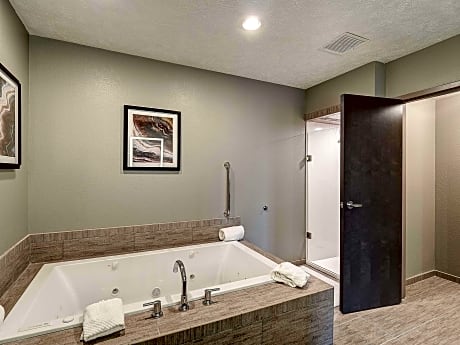 1 King Bed 2 Room Suite - Whirlpool - Shower
