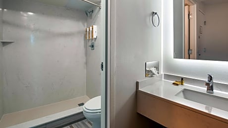 1 King Bed Non-Smoking Exercise Bike Microwave Fridge Walk In Shower Full Breakfast
