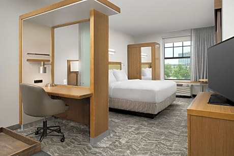 King Studio with Trundle Bed and Roll-in Shower - Mobility and Hearing Accessible