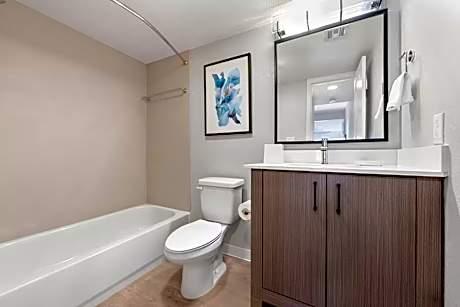 Studio Suite Roll-In Shower Hearing Accessible - King Bed