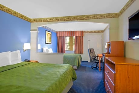1 King Bed and 1 Double Bed Studio Suite Non-Smoking