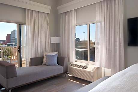 One-Bedroom King Suite with Balcony and City View