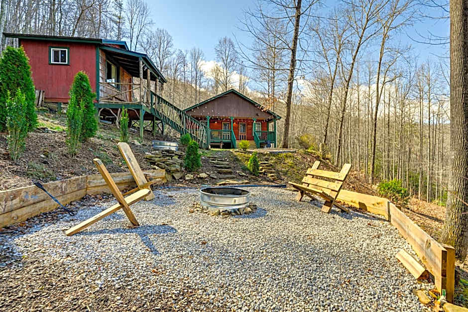 Smoky Mountain Cabin with Camping Area and Fire Pit!