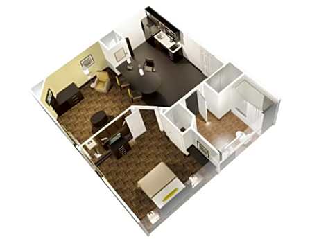 1 Queen Bed 1 Bedroom Suite Sofa Bed