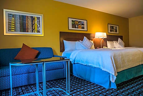 Larger Room with Two Queen Beds and Sofa Bed