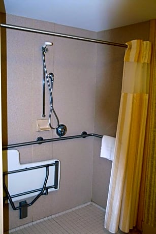2 Queen Mobility Hearing Accessible Suite Roll In Shower