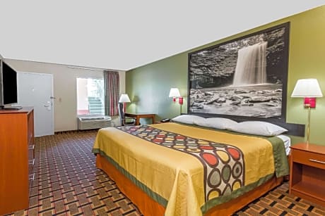 1 King Bed Mobility Accessible Room Smoking