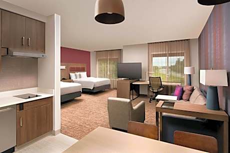 Queen Studio with Two Queen Beds and Sofa Bed