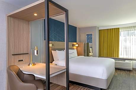 Double Room with Two Double Beds and Pool View - Hearing Accessible