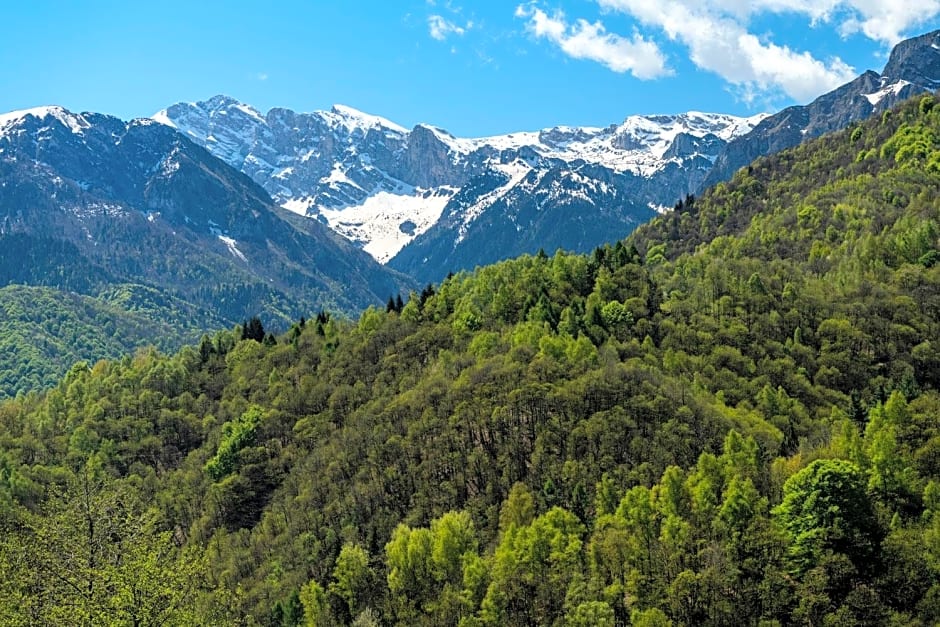B&B IDUEVAGAMONDI immerso nel bosco tra le MONTAGNE con area benessere come EXTRA