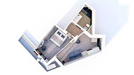 Suite with Balcony and Partial Lake View