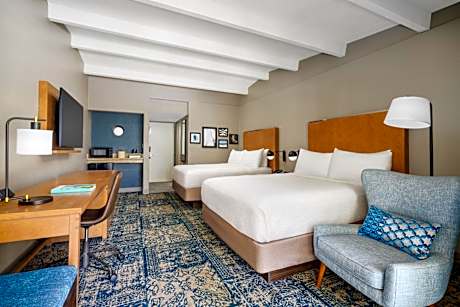Traditional Queen Room with Two Queen Beds, Balcony and Courtyard View