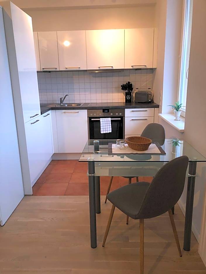 Einraumapartment mit Seeblickbalkon