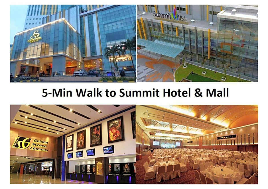 Subang City Residence, 8-9 pax with Balcony, Walking Distance to Summit, 5min to Sunway