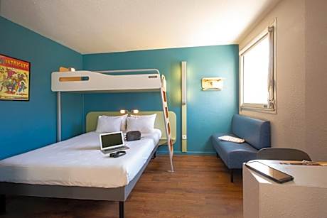 Triple Room with One Double Bed and One Bunk Bed