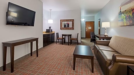 Suite-1 King Bed, Non-Smoking, Jacuzzi, Sofabed, Recliner, Microwave And Refrigerator, Full Breakfas