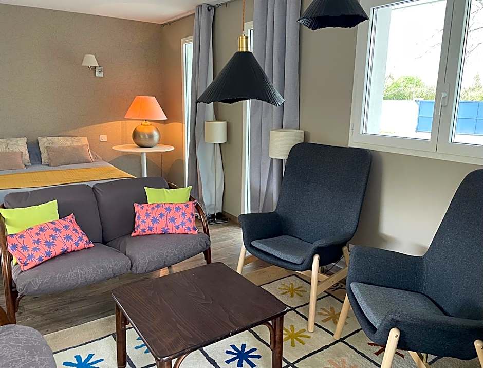 Maison des Hérissons 4 étoiles - maison indépendante très cosy de 45m2 - clim - parking gratuit