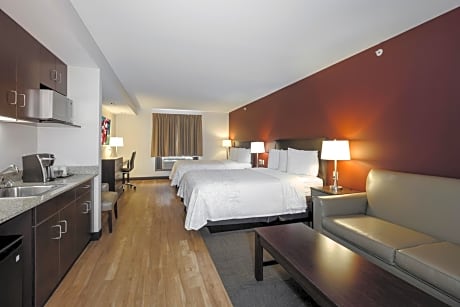 Suite with Two Queen Beds with Kitchenette Third Floor Smoke Free