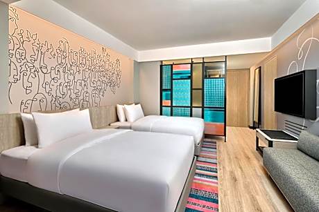 Aloft Room, 2 Double Beds (maximum capacity 2 adults & 2 children below 12 y.o.) with FREE Fun Activities