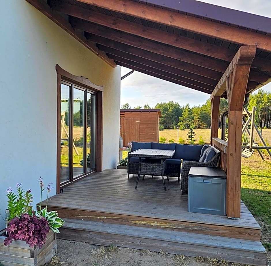 MILOCHÓWKA - dom drewniany bliźniak