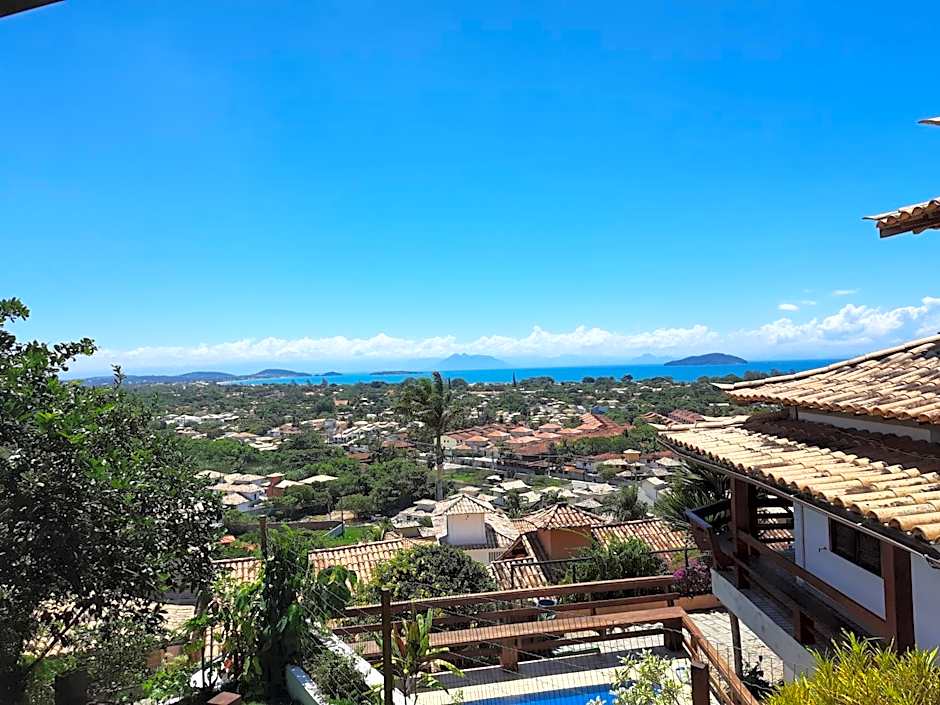 3Suítes, piscina e vista do mar em condomínio pé na areia - pátio compartilhado