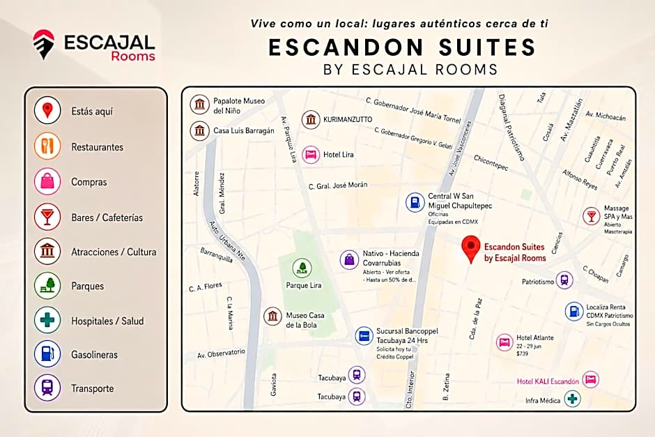 Escandon Suites by Escajal Rooms