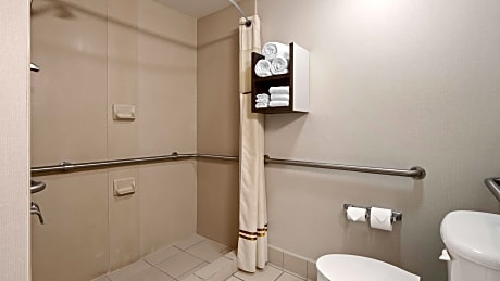 Accessible - 2 Queen  Mobility Accessible Communication Assistance Roll In Shower Non-Smoking Full B Free Breakfast