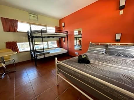 Double and 2 Single Beds with Shared Bathroom