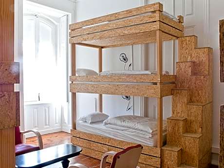 Bed in 9-Bed Female Dormitory Room