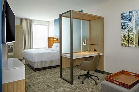 King Suite with Sofa Bed - Mobility/Hearing Accessible w/Roll In Shower