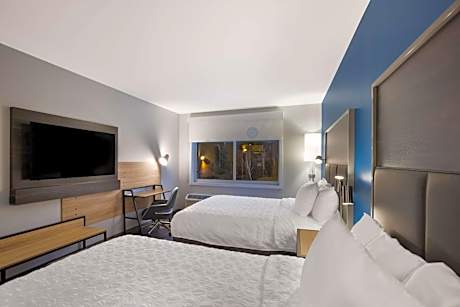 Queen Room with Two Queen Beds and Walk-In Shower