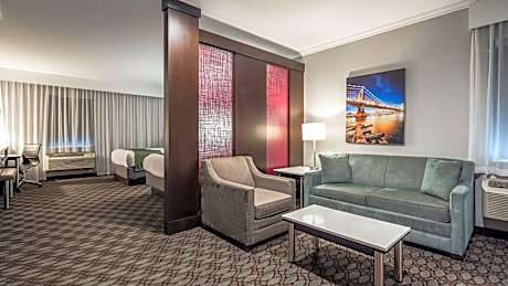 Queen Suite with Two Queen Beds and Sofa Bed