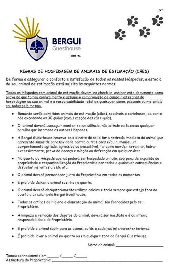 Bergui Guesthouse - Em Guimarães desde 2017