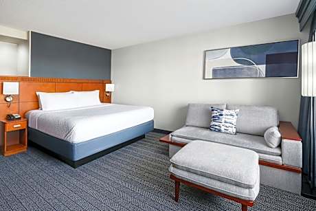 King Bed with Sofa Bed, Guest room, 1 King, Sofa bed (Mobility and Hearing Accessible w/Roll-in Shower)