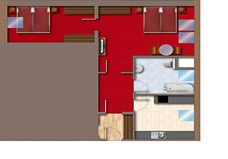 Two-Bedroom Apartment / Family Room