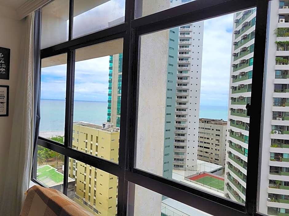 Apartamento 150m praia, vista p Mar, e Piscina na cobertura