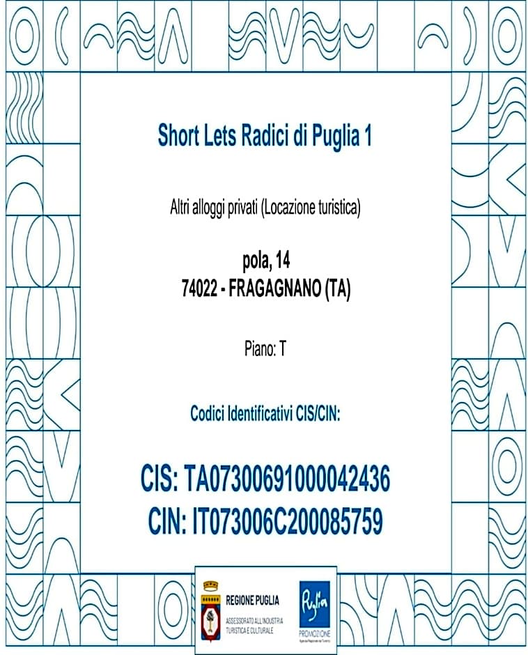 SHORT LETS Radici di Puglia