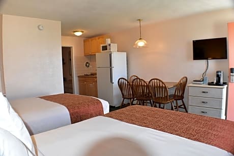 Two room Suite with Three full beds and Kitchenette