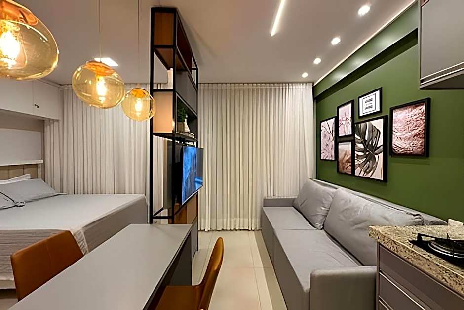 Moderno Flat com Jacuzzi no Pq. Vaca Brava