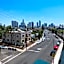Downtown Los Angeles Skyline balcony view Modern Penthouse