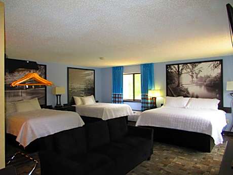 Studio Suite with Three Double Beds - Non-Smoking