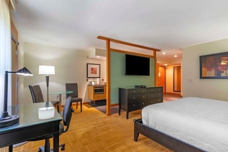 Accessible - Suite King Bed Mobility Accessible Communication Assistance Roll In Shower Full Kitchen