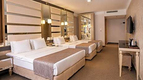 Family Room with 1 King Bed + 2 Single Beds