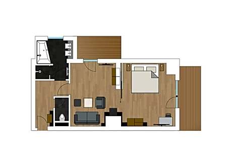 Suite with Balcony and Mountain View