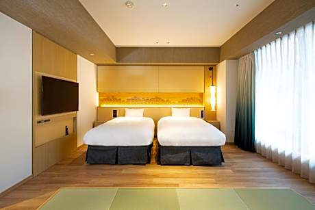 Buffet Breakfast Included (TERRACE & DINING SORA) SORA KAN Premium Standard Room with Tatami Area with Mountain View (36㎡) (Only Shower Room) - The Number of Beds Depends on the Number of Guests