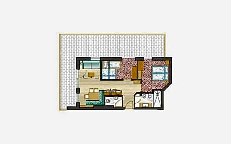 Two-Bedroom Apartment with Balcony