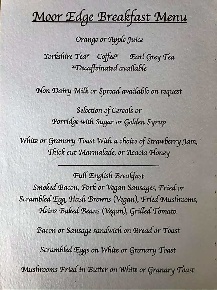 Mooredge - Room only