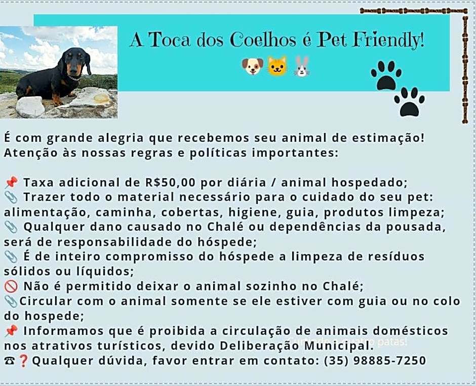 Toca dos Coelhos Chalés - Natureza, Paz e Renovação de Energias
