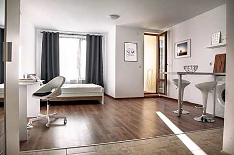 White Studio F near the gondola